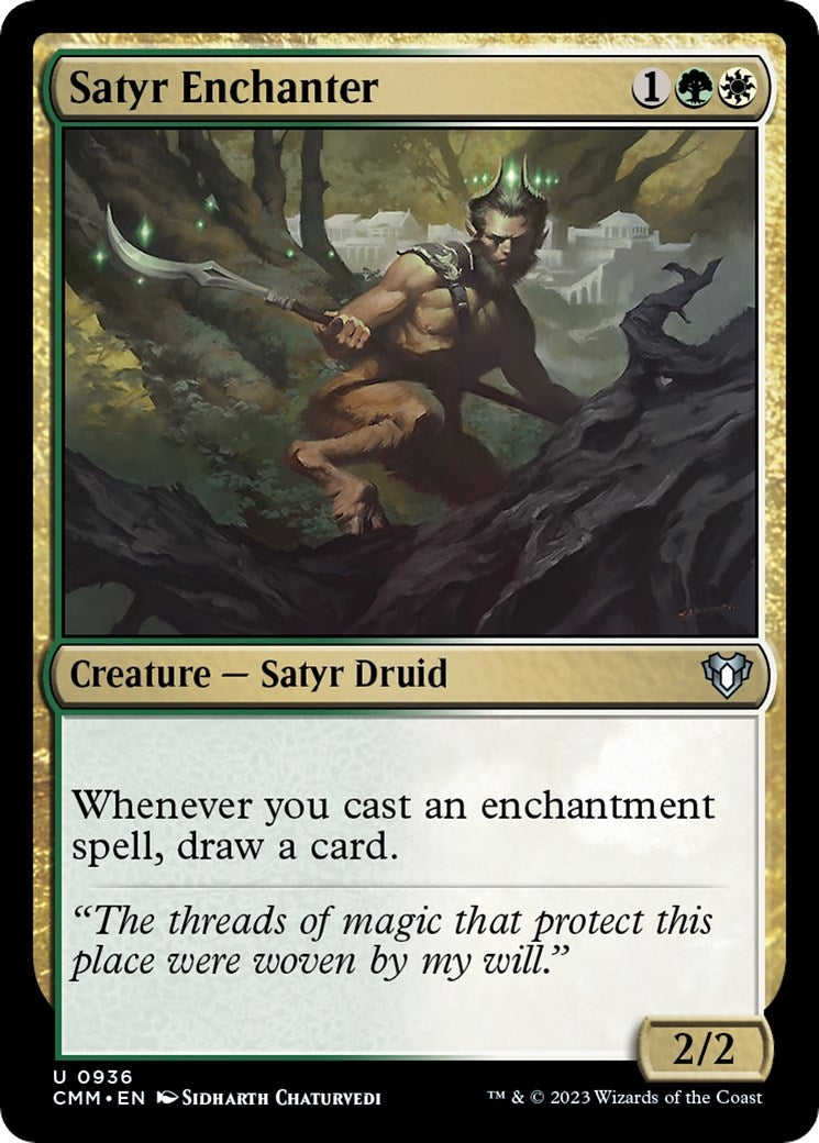 Satyr Enchanter (936) [CMM] - MTG Single