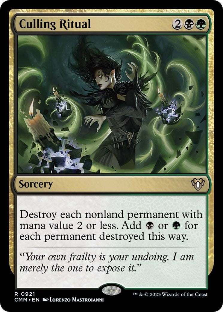 Culling Ritual (921) [CMM] - MTG Single