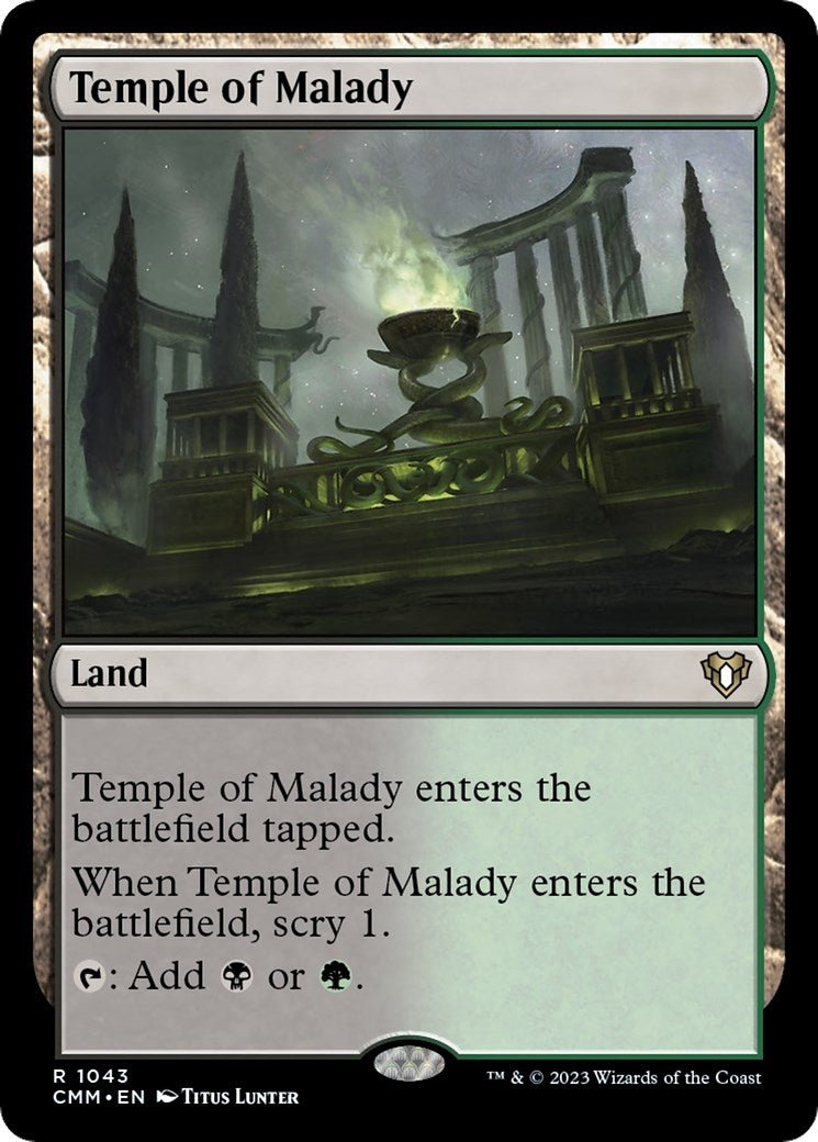Temple of Malady (1043) [CMM] - MTG Single