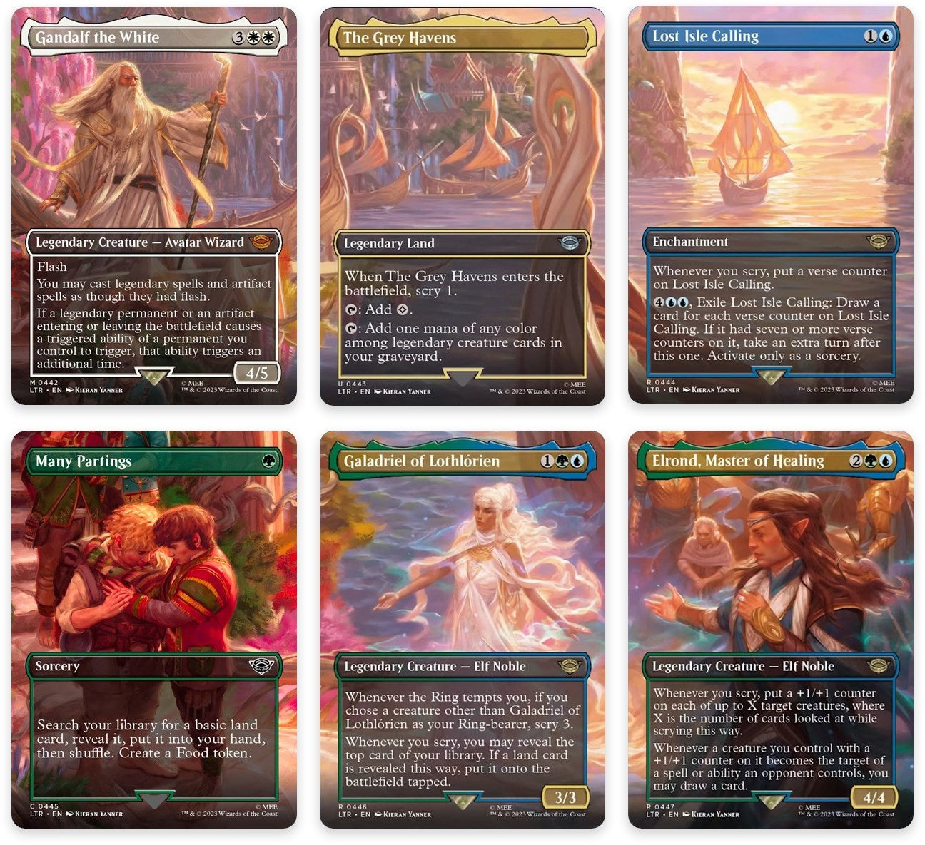 Departure to the Grey Havens Scene [Set of 6] (442) [LTR] - MTG Single