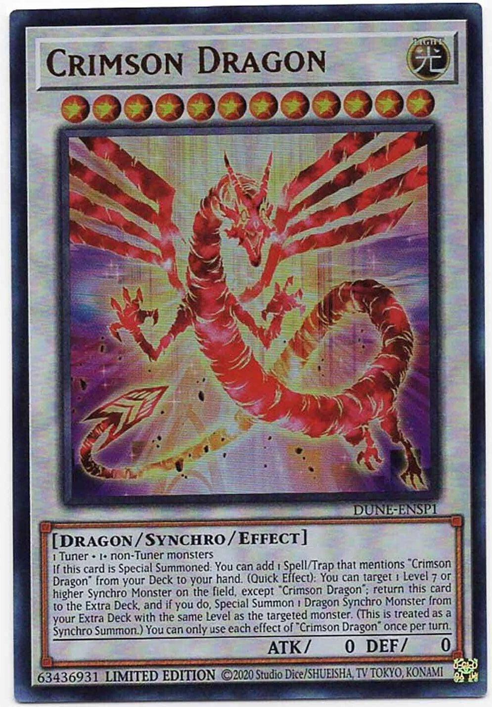 Crimson Dragon (DUNE-ENSP1) (1) (DUNE) - YuGiOh Single
