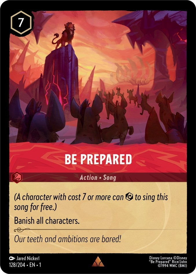 Be Prepared (128) (1) - Disney Lorcana Single