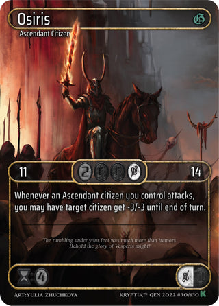 Osiris (Box Topper) (30) [KPT] - Kryptik TCG Single