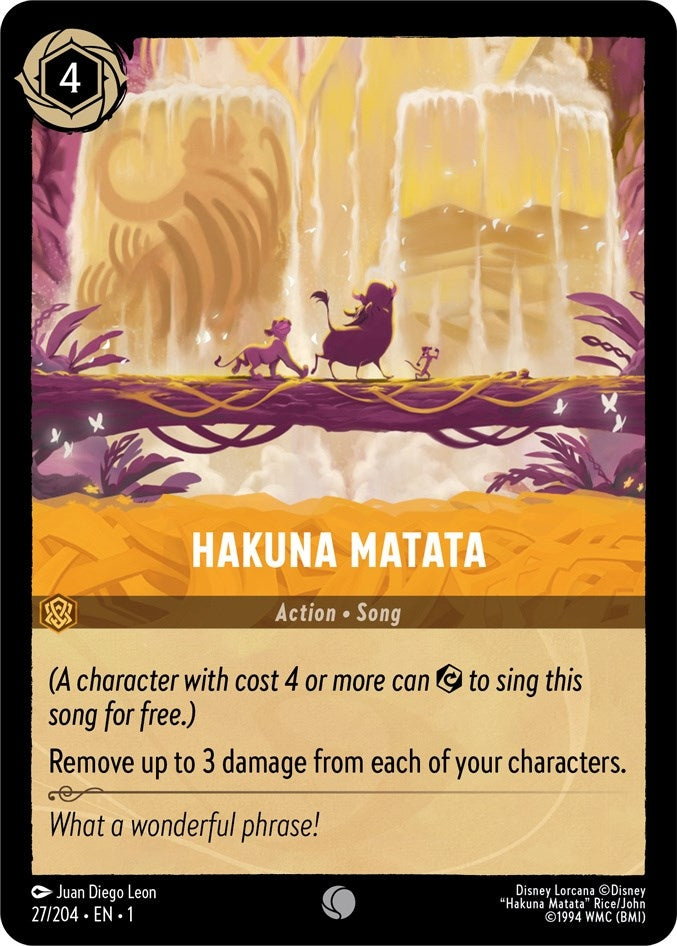 Hakuna Matata (27) (1) - Disney Lorcana Single