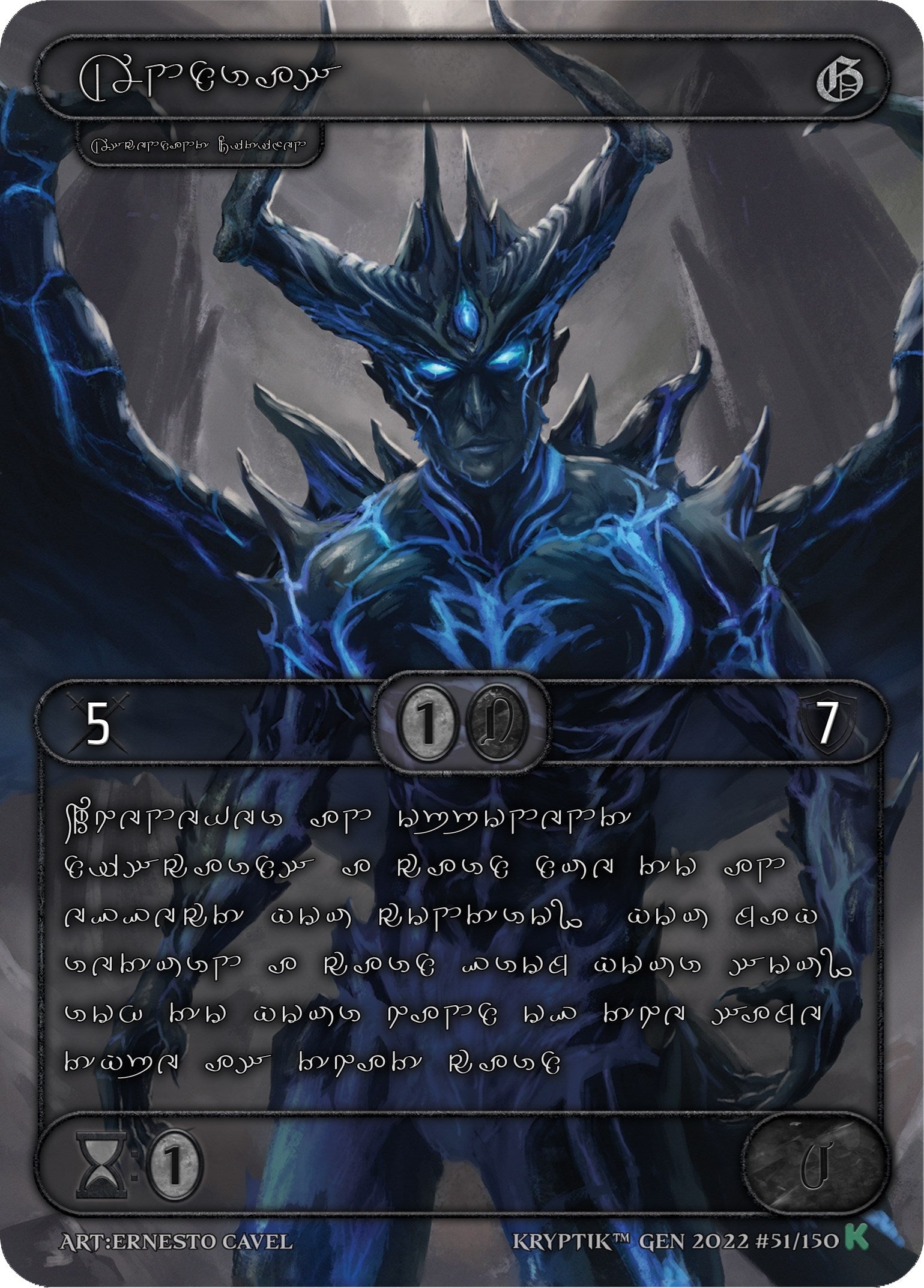 Andras (Silver Kryptik Language) (51) [KPT] - Kryptik TCG Single