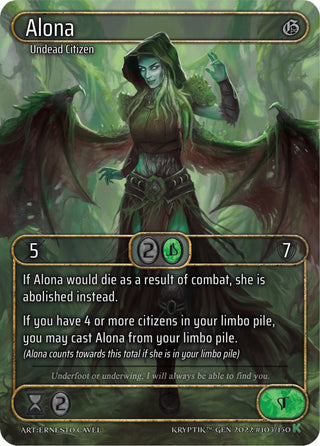 Alona (Box Topper) (103) [KPT] - Kryptik TCG Single