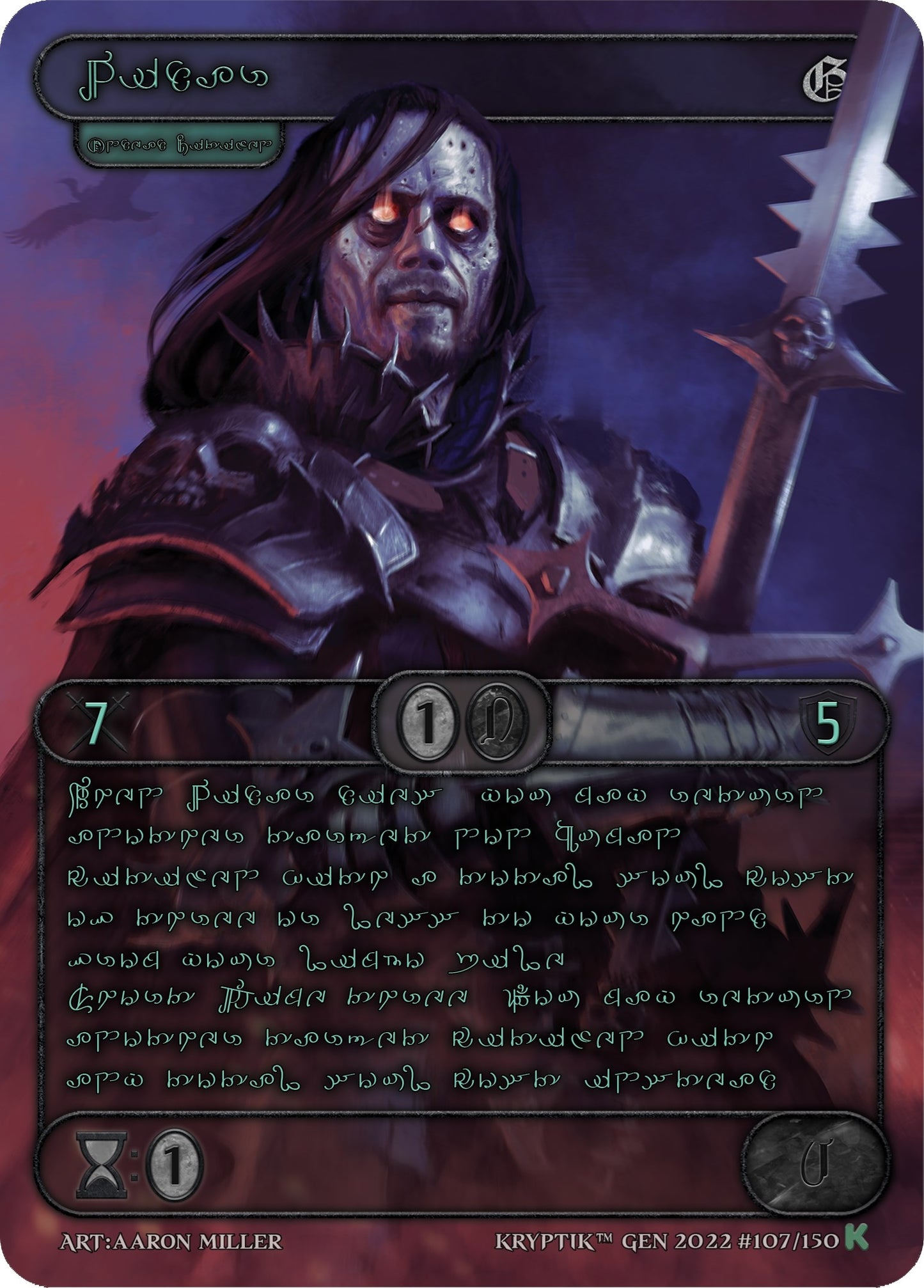 Vidar (Green Kryptik Language) (107) [KPT] - Kryptik TCG Single