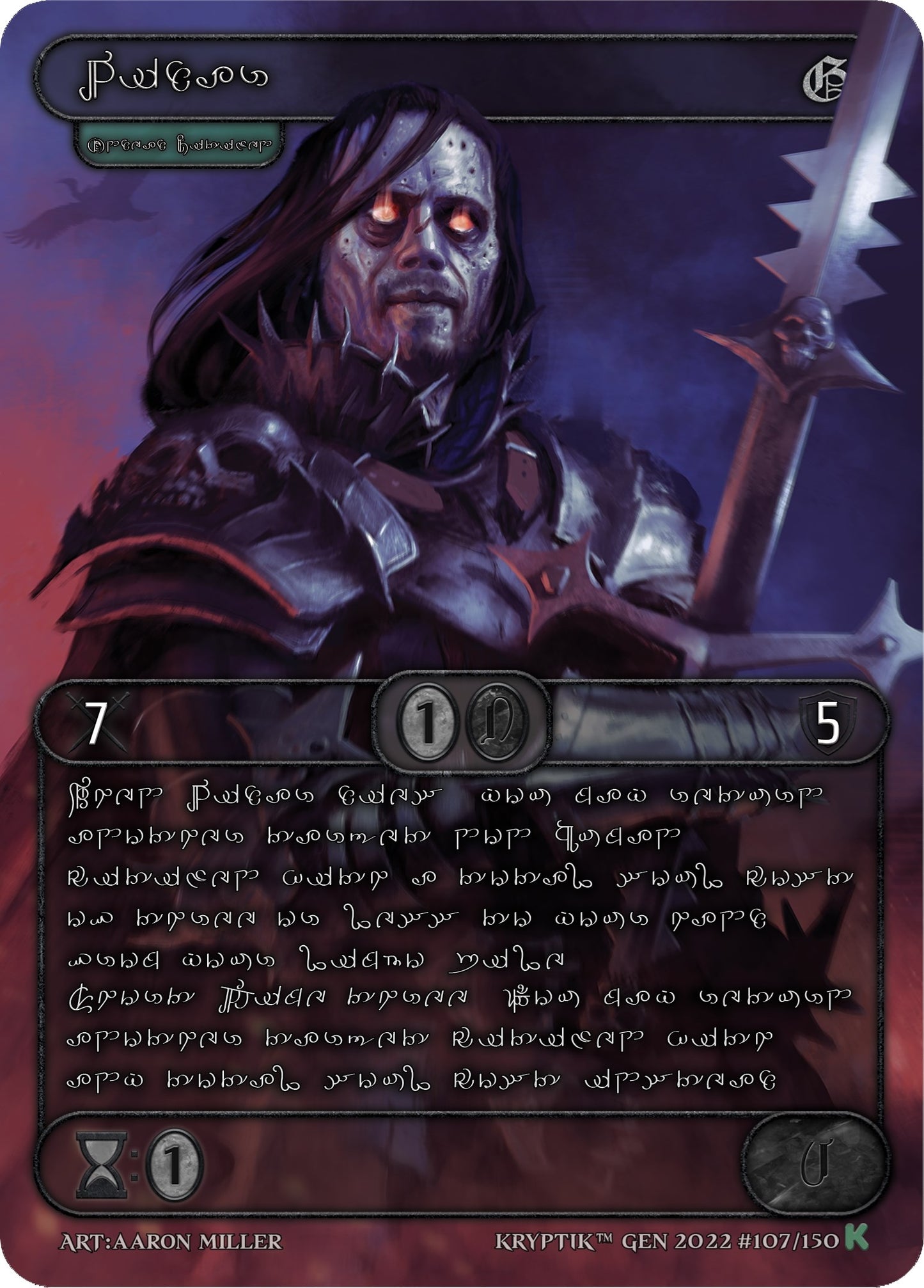 Vidar (Silver Kryptik Language) (107) [KPT] - Kryptik TCG Single