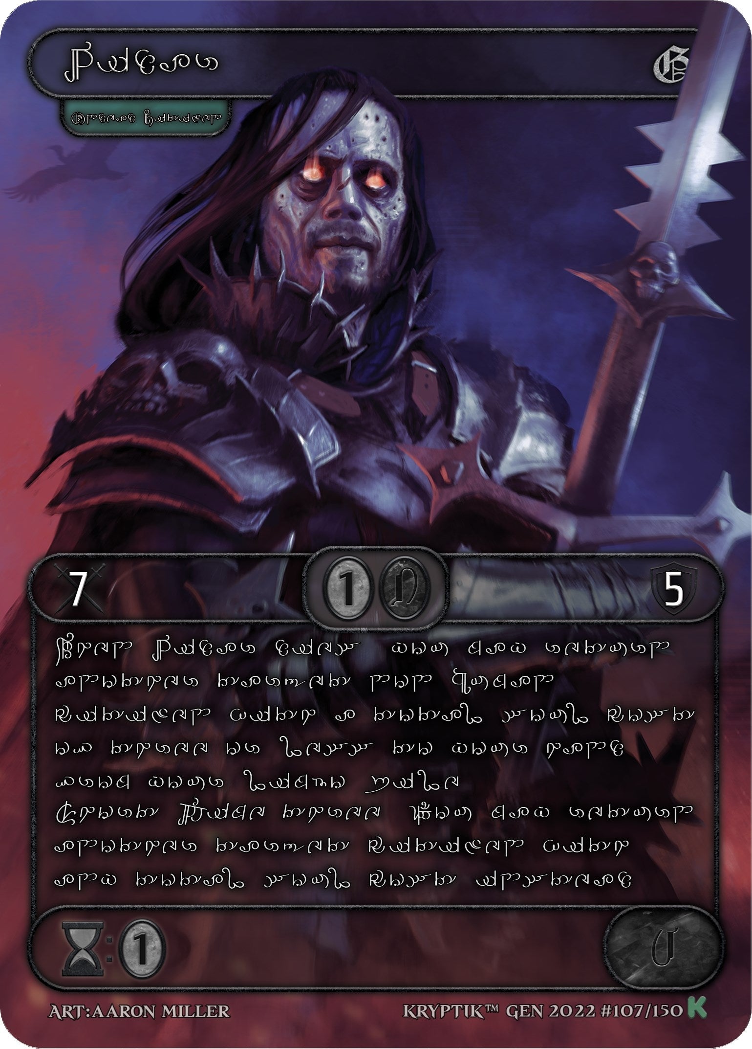 Vidar (Silver Kryptik Language) (107) [KPT] - Kryptik TCG Single