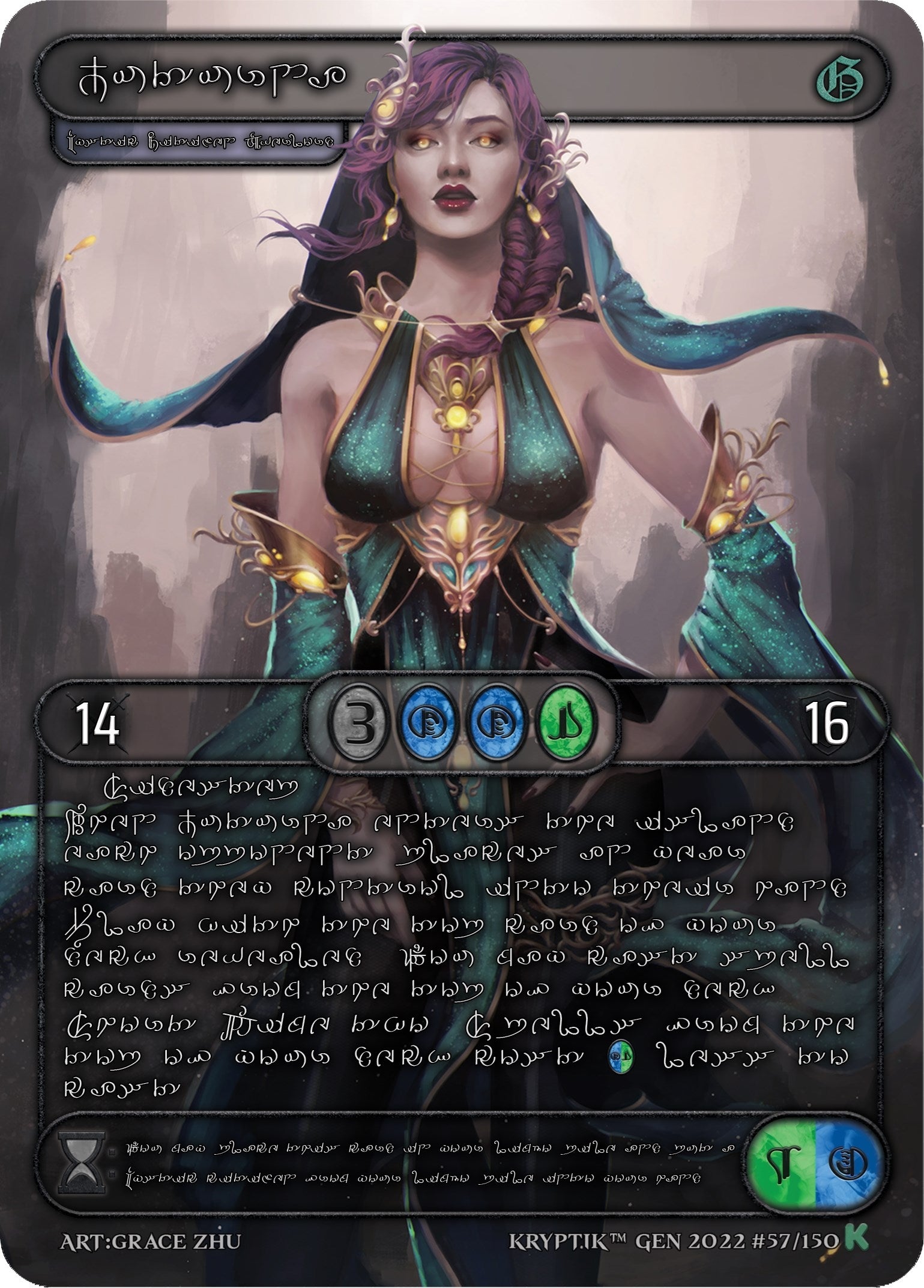 Juturna (Silver Kryptik Language) (57) [KPT] - Kryptik TCG Single