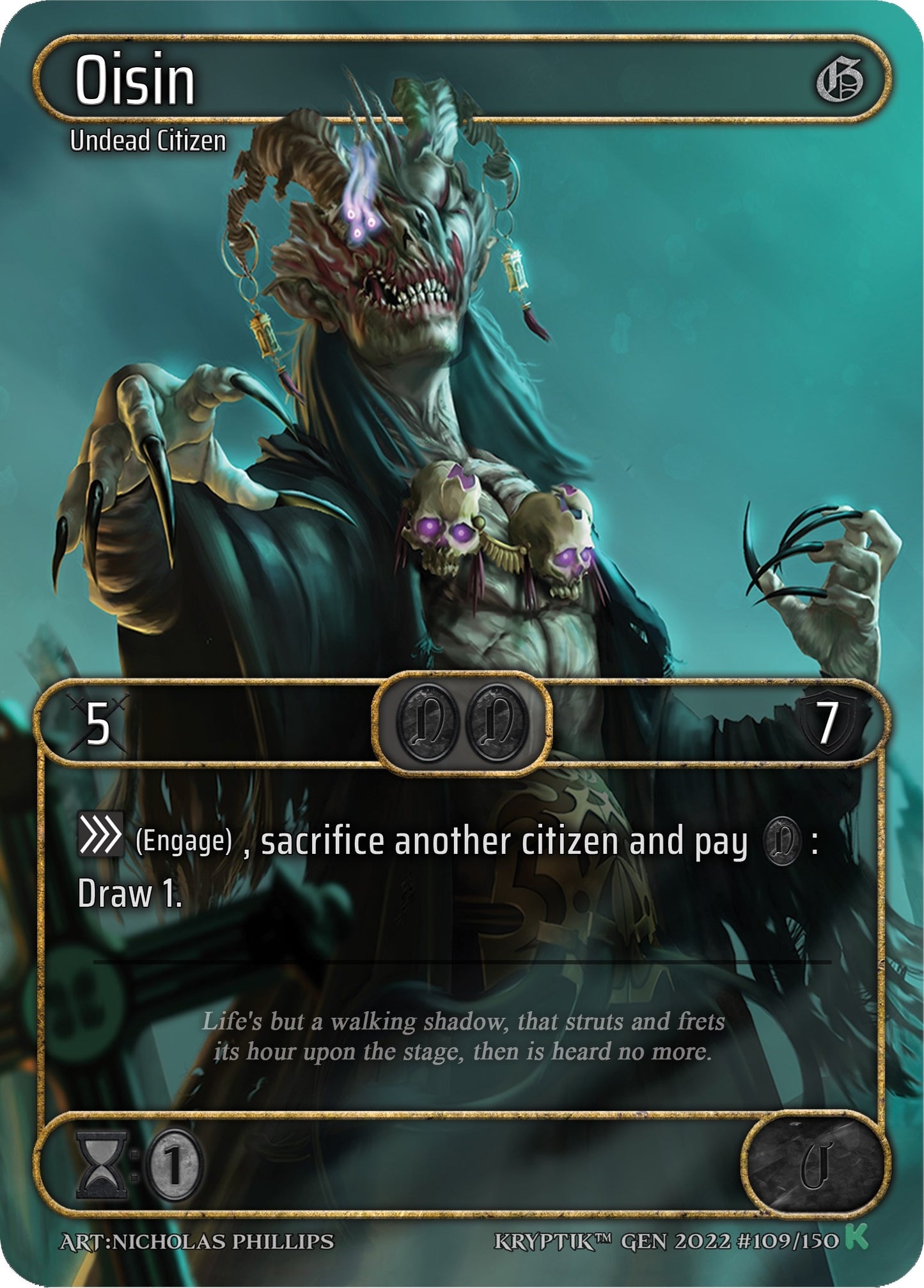 Oisin (Box Topper) (109) [KPT] - Kryptik TCG Single