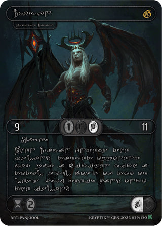 Zagan (Silver Kryptik Language) (39) [KPT] - Kryptik TCG Single