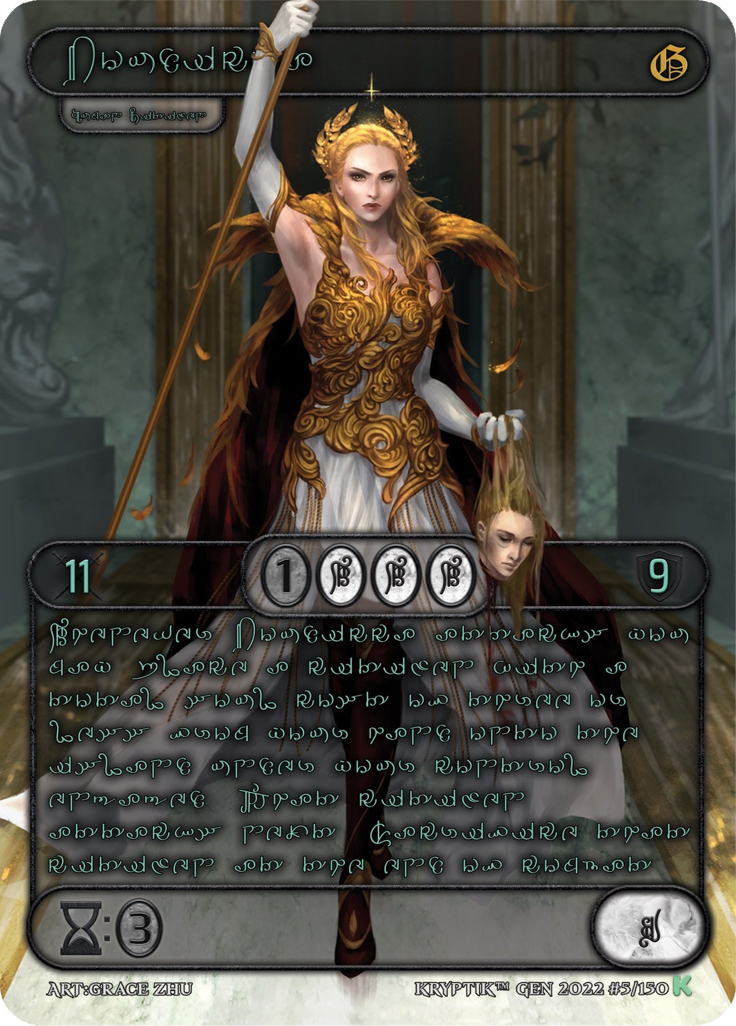 Boudicca (Green Kryptik Language) (5) [KPT] - Kryptik TCG Single