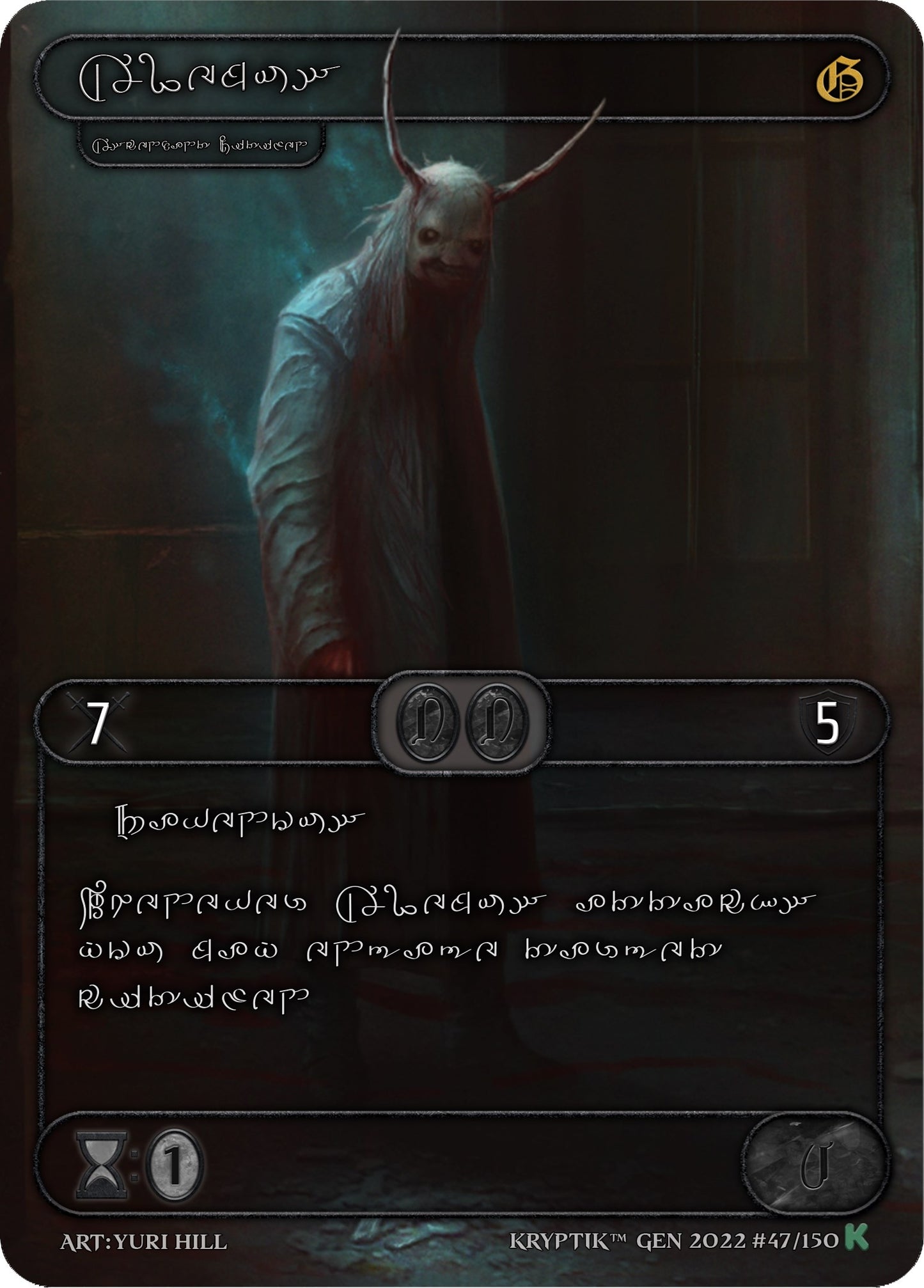 Alemus (Silver Kryptik Language) (47) [KPT] - Kryptik TCG Single