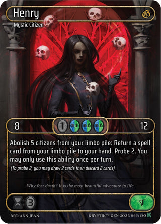 Henry (Box Topper) (63) [KPT] - Kryptik TCG Single