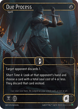 Due Process (Box Topper) (117) [KPT] - Kryptik TCG Single