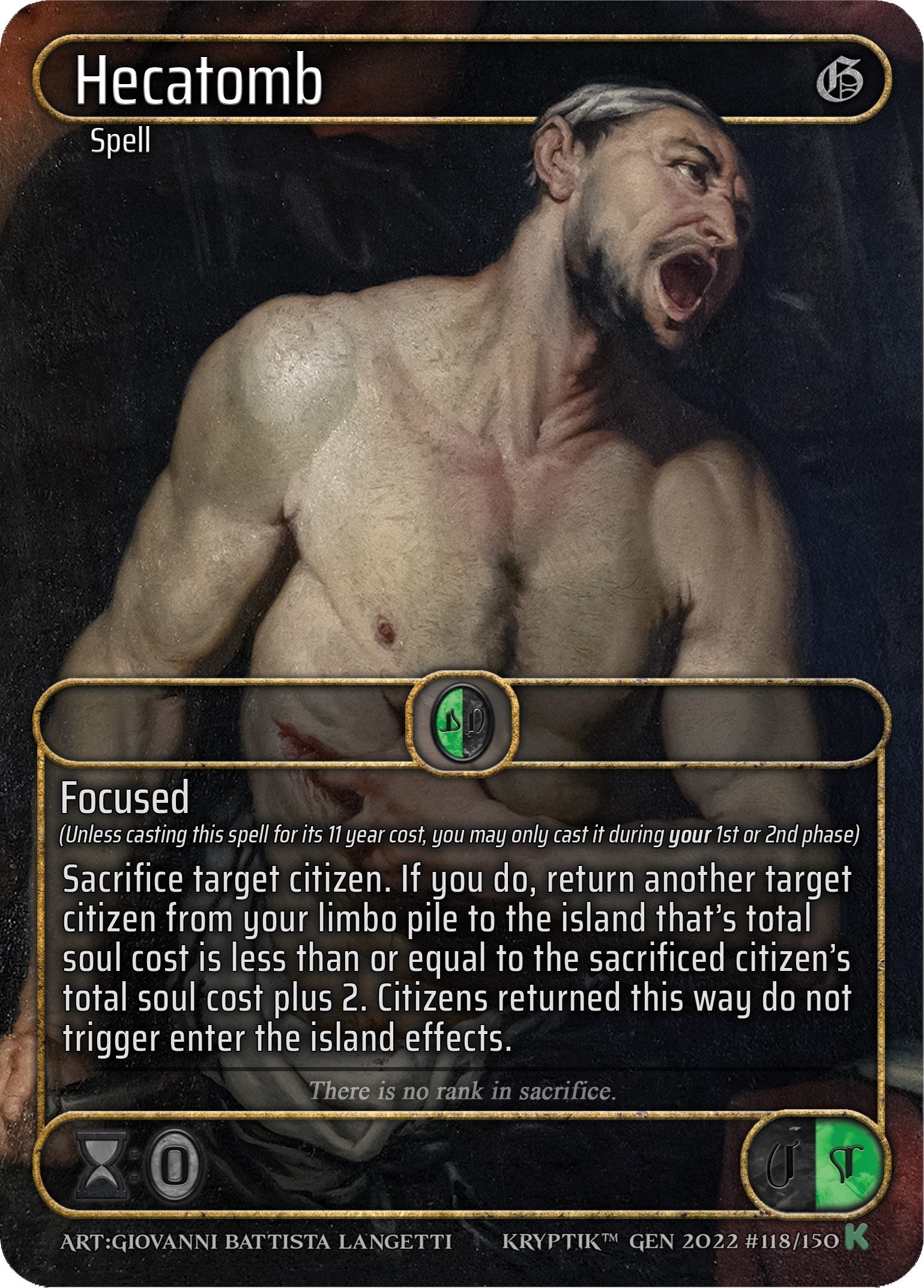 Hecatomb (Box Topper) (118) [KPT] - Kryptik TCG Single