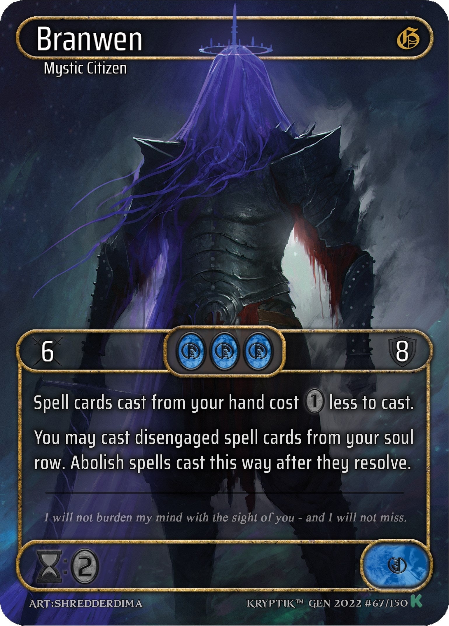 Branwen (Box Topper) (67) [KPT] - Kryptik TCG Single