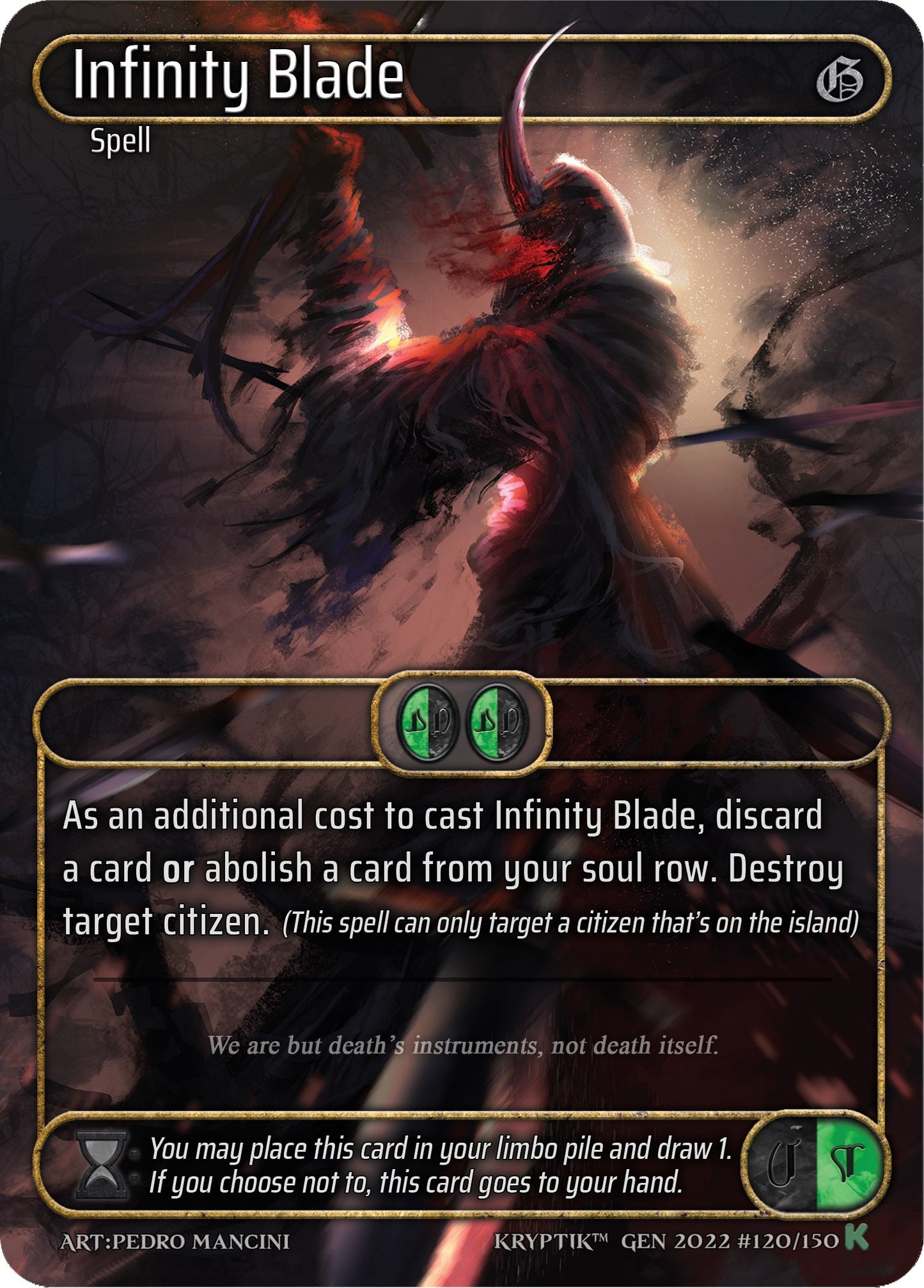 Infinity Blade (Box Topper) (120) [KPT] - Kryptik TCG Single