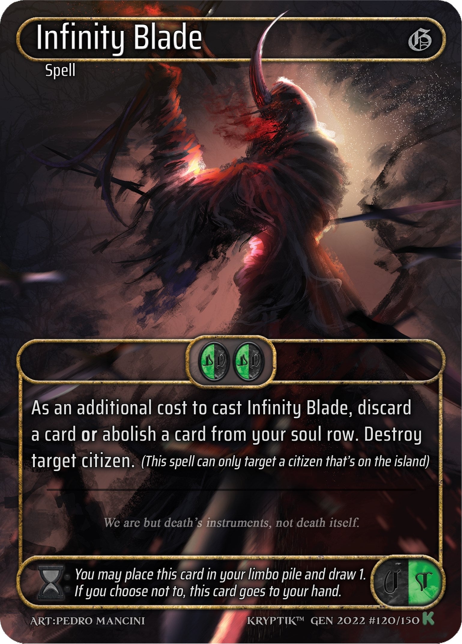 Infinity Blade (Box Topper) (120) [KPT] - Kryptik TCG Single