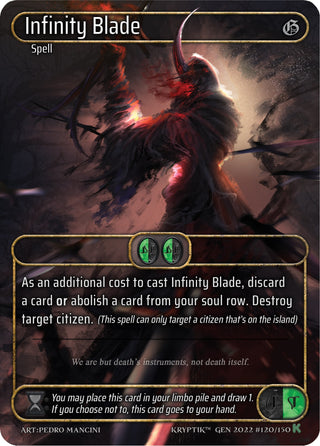 Infinity Blade (Box Topper) (120) [KPT] - Kryptik TCG Single