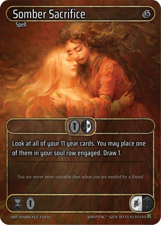 Somber Sacrifice (Box Topper) (121) [KPT] - Kryptik TCG Single