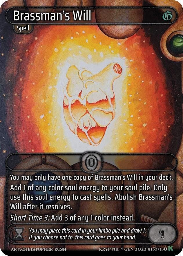 Brassman’s Will (133) [KPT] - Kryptik TCG Single