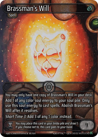Brassman’s Will (133) [KPT] - Kryptik TCG Single