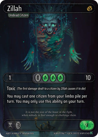 Zillah (89) [KPT] - Kryptik TCG Single