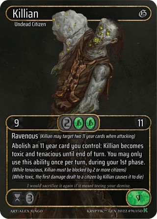 Killian (Box Topper) (91) [KPT] - Kryptik TCG Single