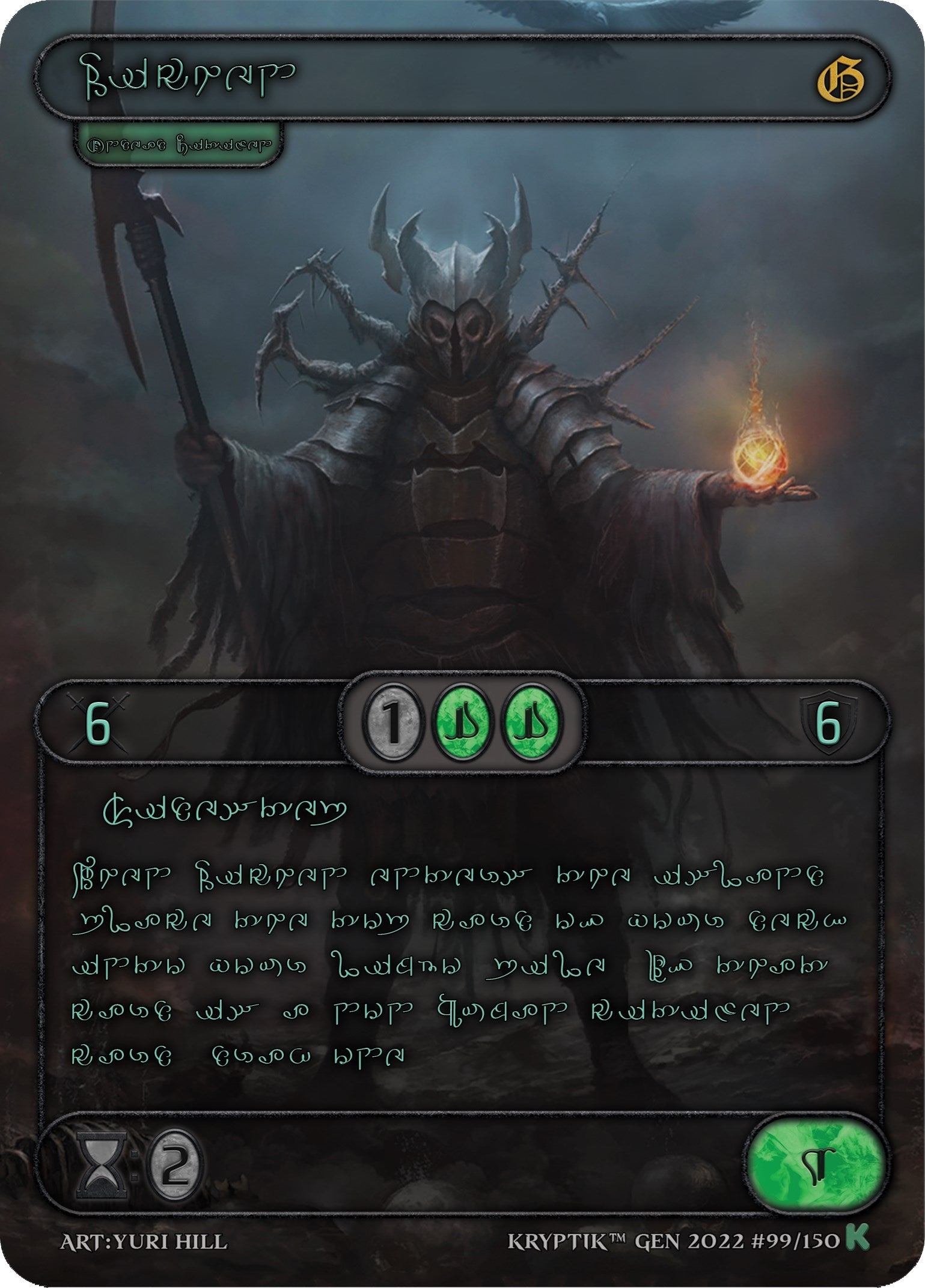Lichen (Green Kryptik Language) (99) [KPT] - Kryptik TCG Single