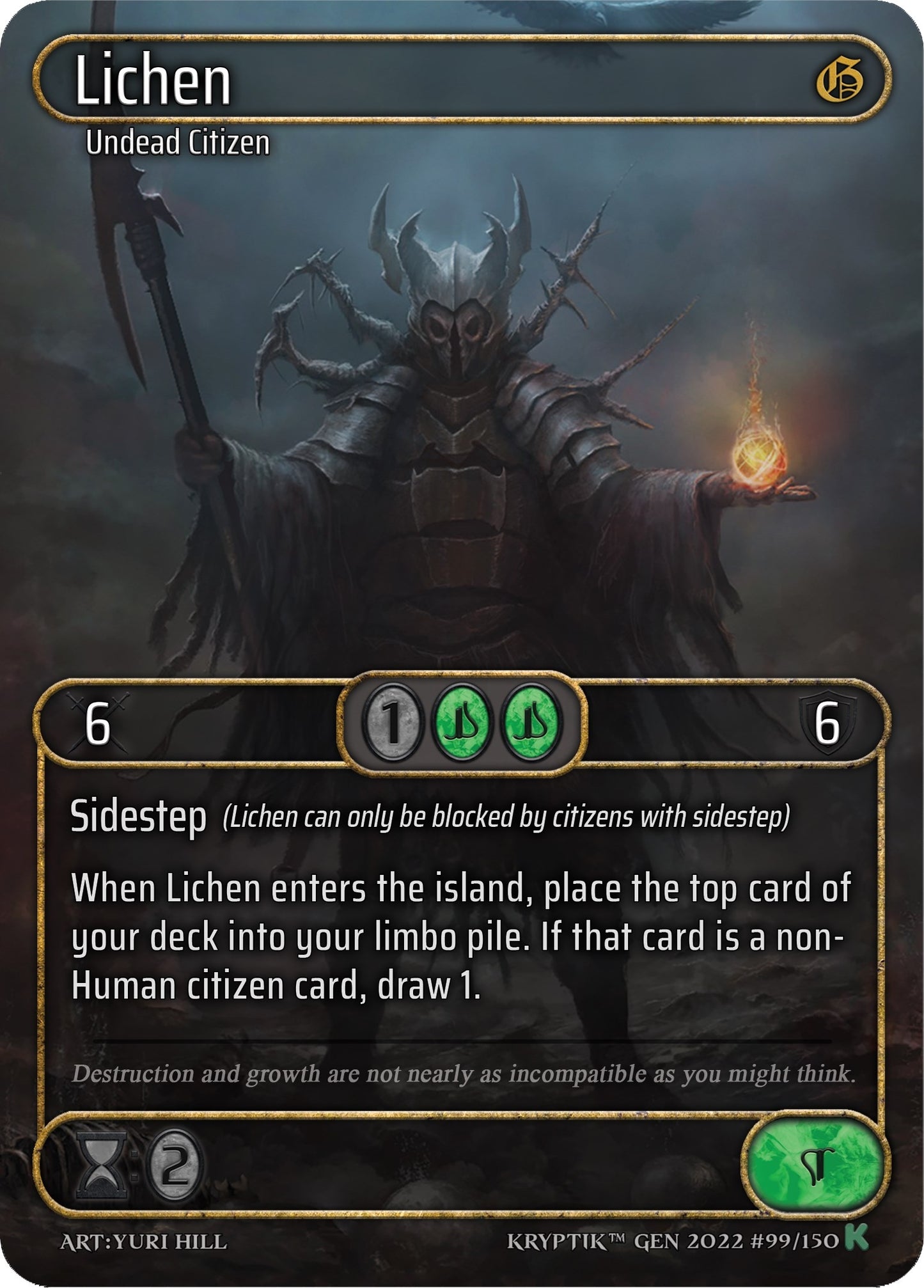 Lichen (Box Topper) (99) [KPT] - Kryptik TCG Single