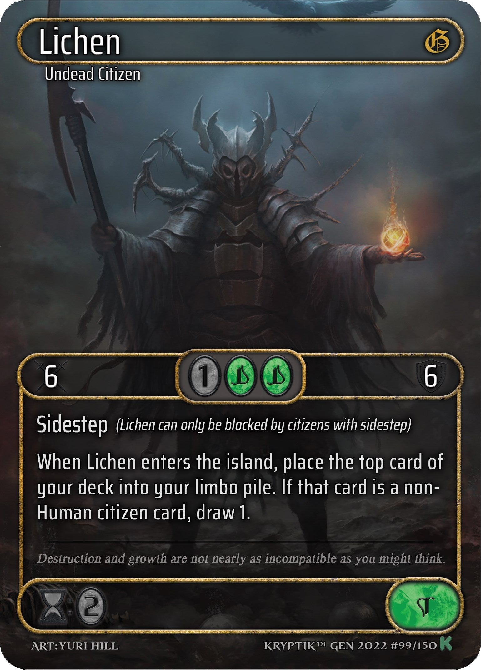 Lichen (Box Topper) (99) [KPT] - Kryptik TCG Single