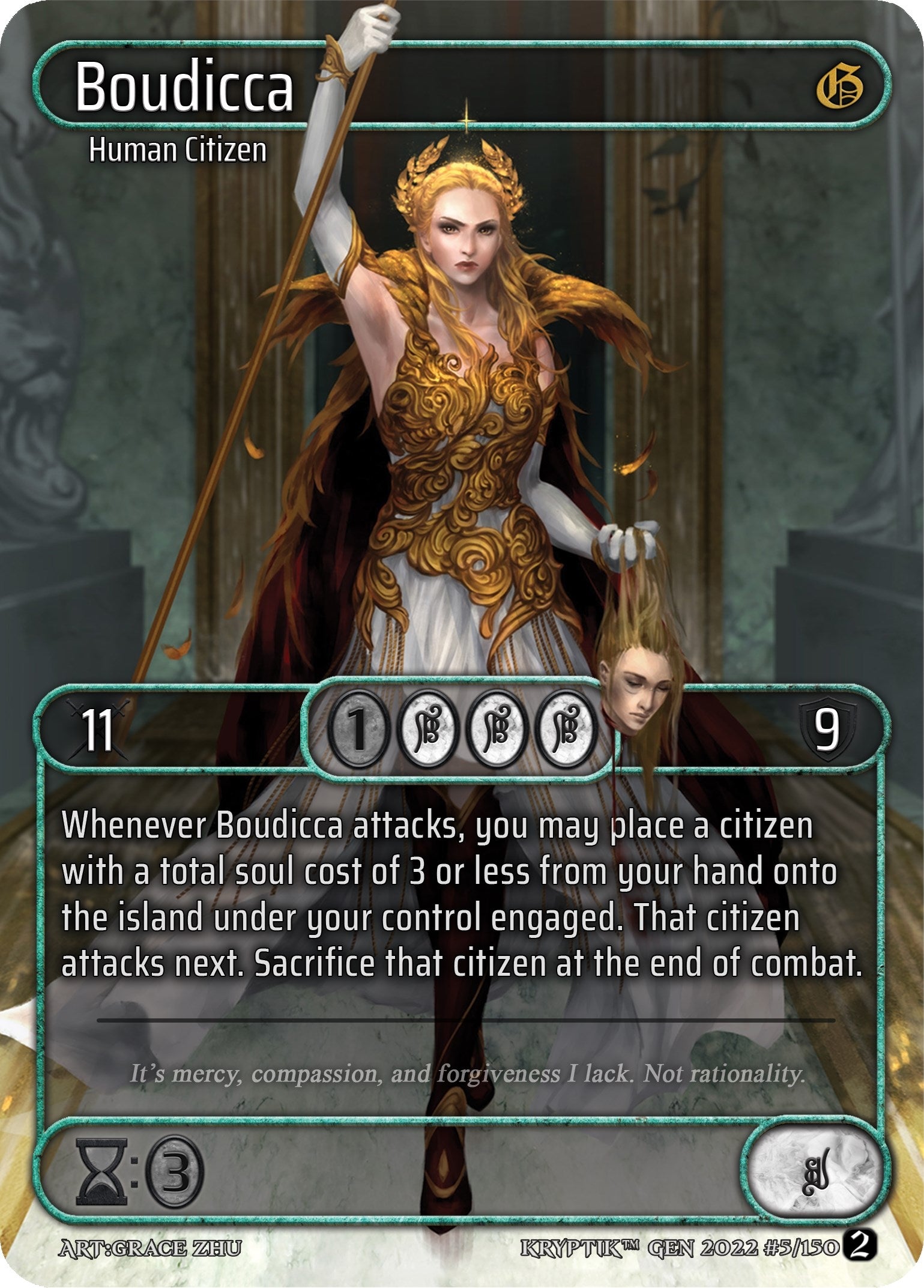 Boudicca (Box Topper) (5) - Kryptik TCG Single