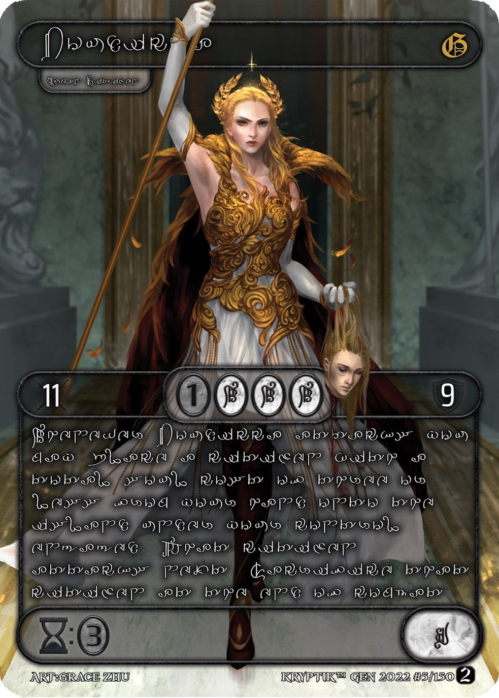 Boudicca (Silver Kryptik Language) (5) - Kryptik TCG Single