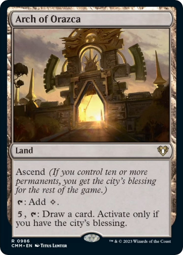 Arch of Orazca (986) [CMM] - MTG Single