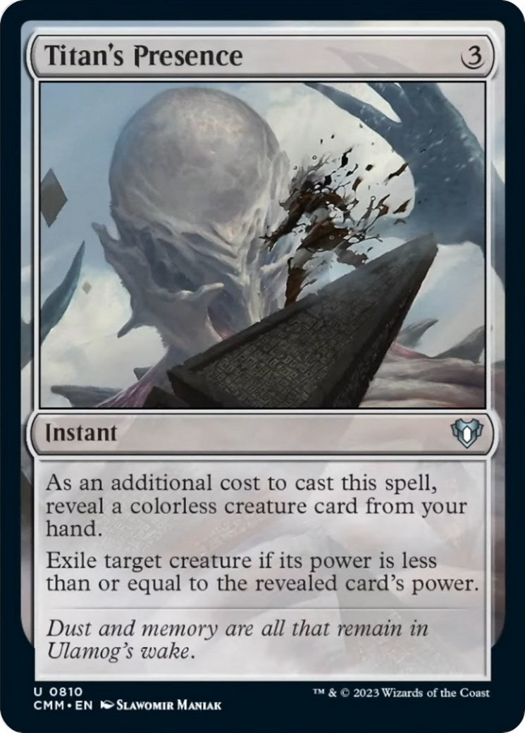 Titan’s Presence (810) [CMM] - MTG Single