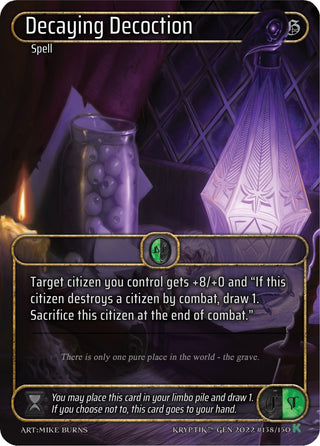 Decaying Decoction (Box Topper) (138) [KPT] - Kryptik TCG Single