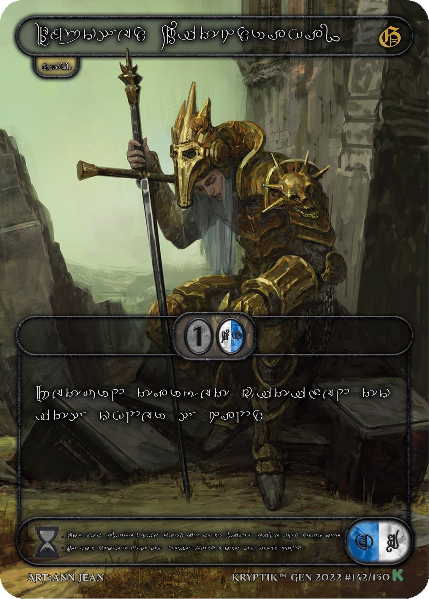 Imposed Withdrawal (Silver Kryptik Language) (142) [KPT] - Kryptik TCG Single