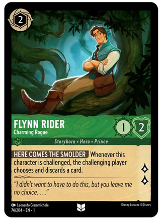 Flynn Rider - Charming Rogue (74) (1) - Disney Lorcana Single