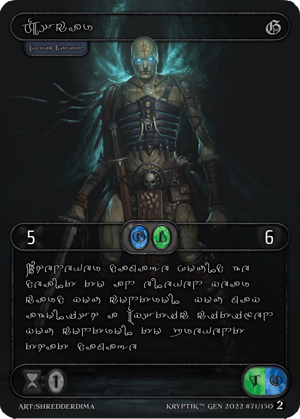 Oscar (Silver Kryptik Language) (71) - Kryptik TCG Single