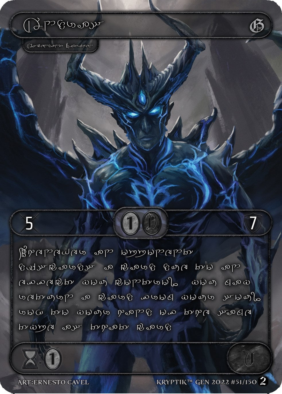 Andras (Silver Kryptik Language) (51) - Kryptik TCG Single