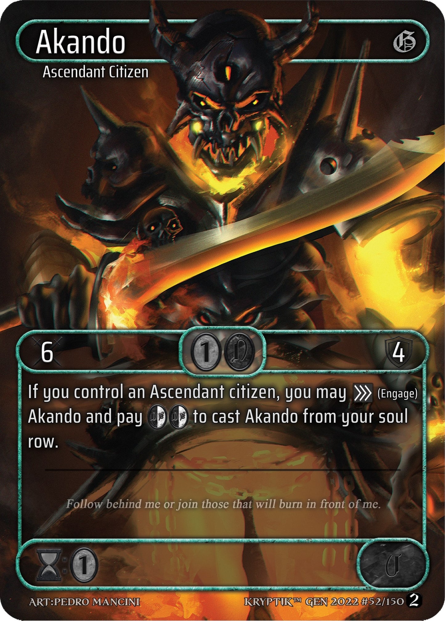 Akando (Box Topper) (52) - Kryptik TCG Single