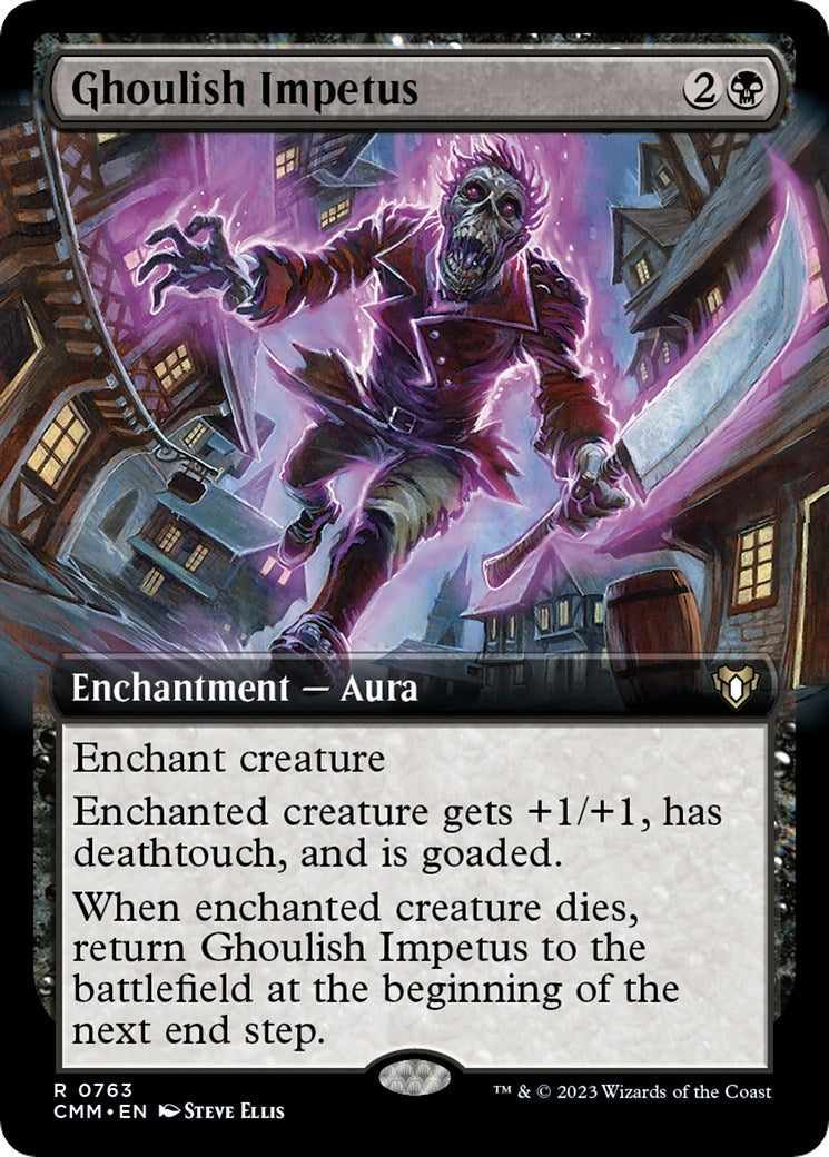 Ghoulish Impetus (Extended Art) (763) [CMM] - MTG Single