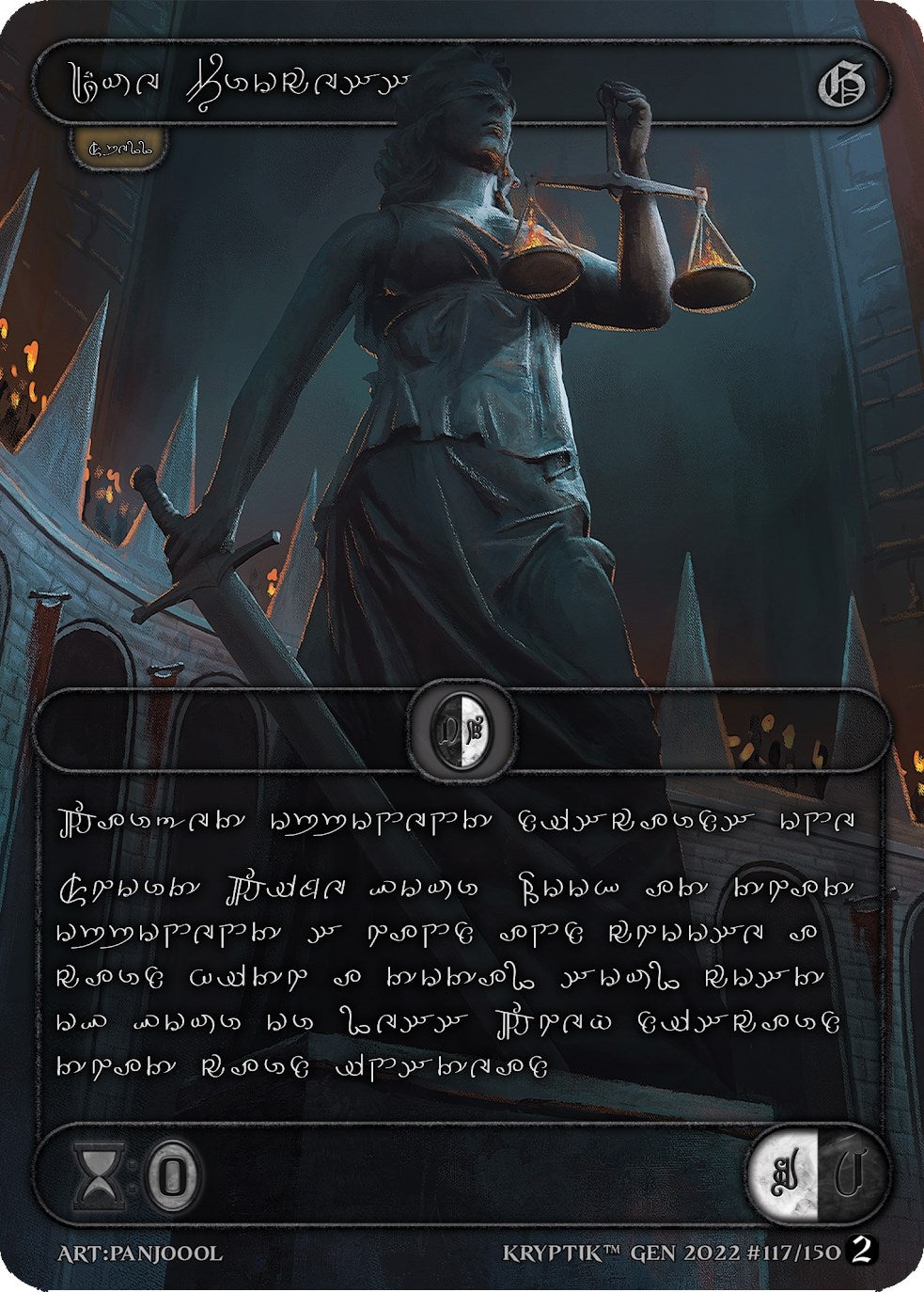 Due Process (Silver Kryptik Language) (117) - Kryptik TCG Single