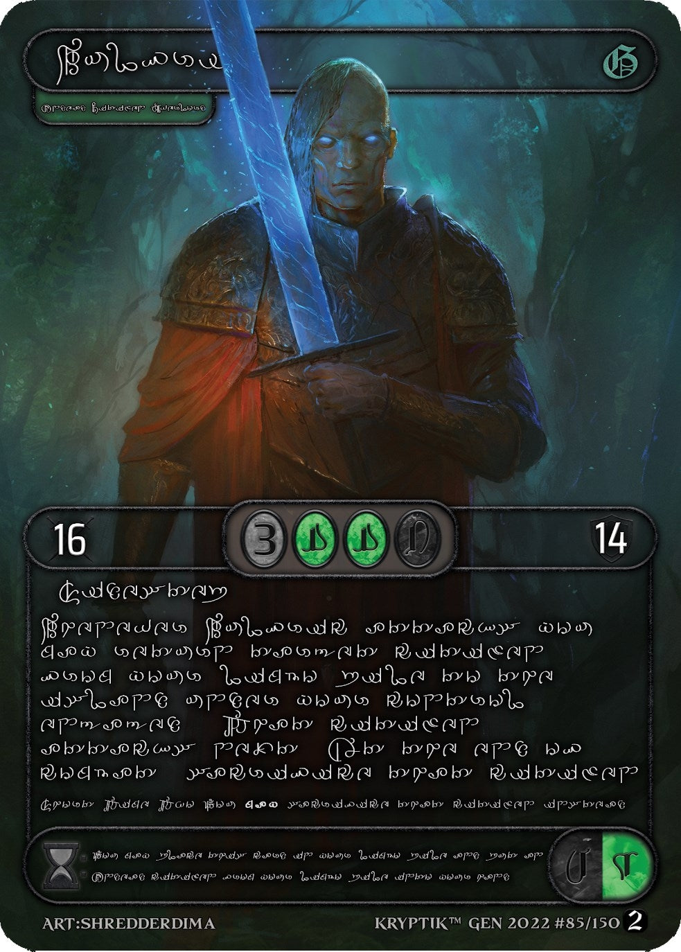 Wulfric (Silver Kryptik Language) (85) - Kryptik TCG Single
