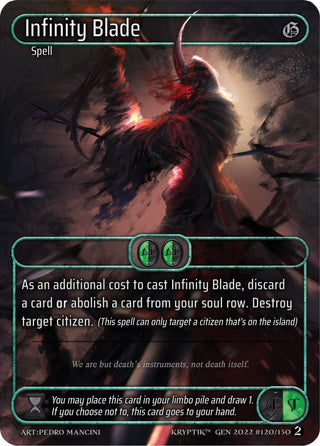 Infinity Blade (Box Topper) (120) - Kryptik TCG Single