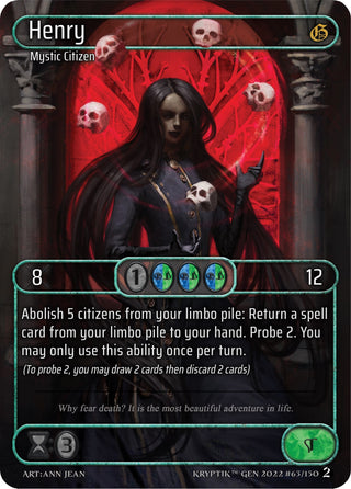 Henry (Box Topper) (63) - Kryptik TCG Single