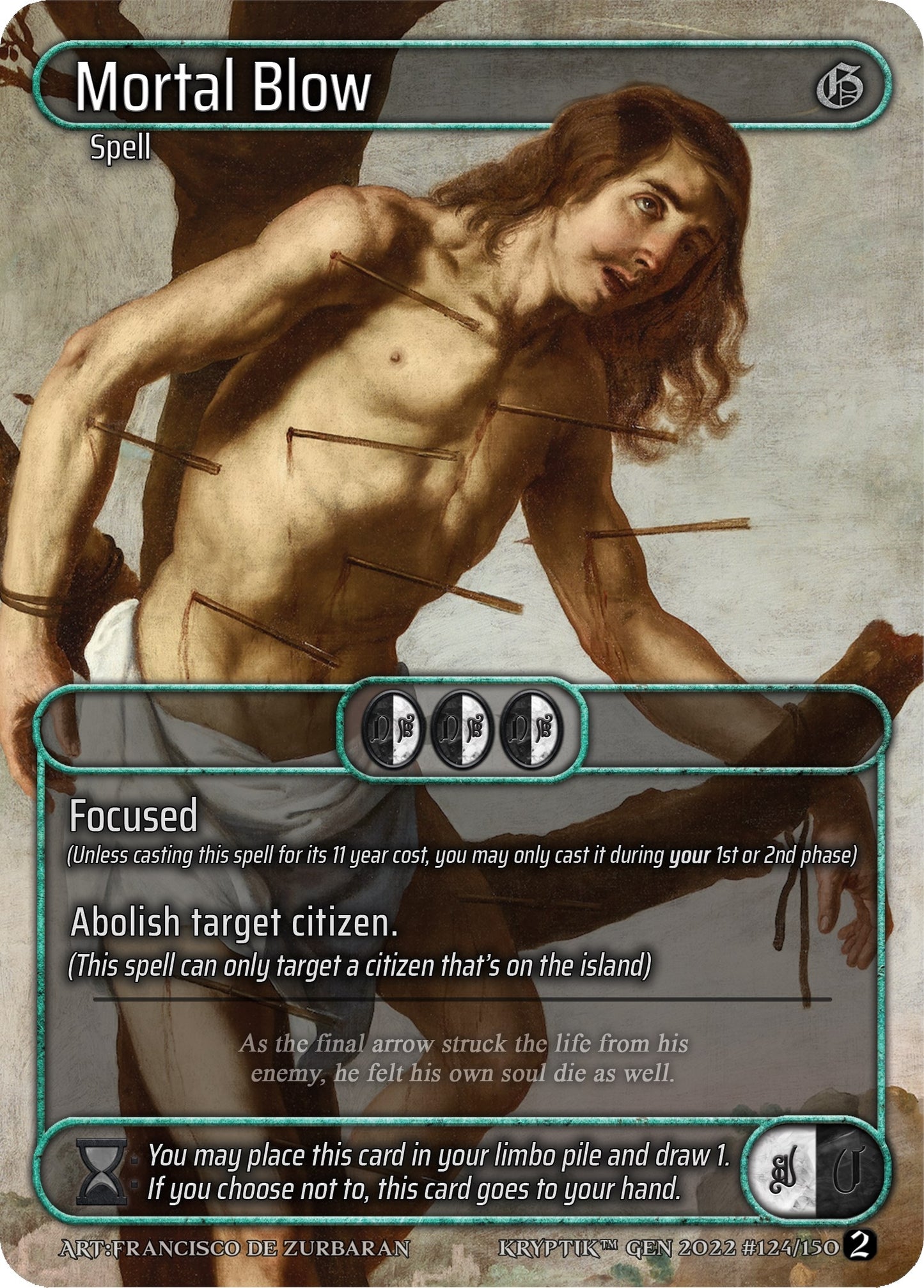 Mortal Blow (Box Topper) (124) - Kryptik TCG Single