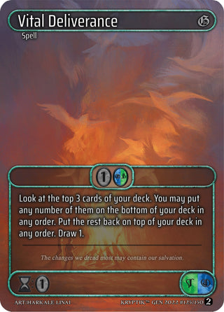Vital Deliverance (Box Topper) (125) - Kryptik TCG Single